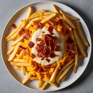 Batata com Queijo, Bacon e Ervas