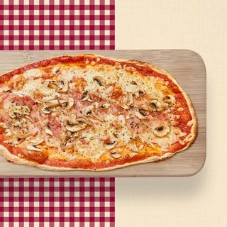 Pizza prosciutto e funghi (50 cm.)