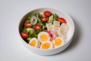 Завтрак с сыром халуми