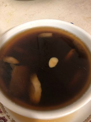 Sopa de champi;ones con pollo