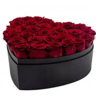 Cuore rose rosse boccia grande 