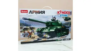 Конструктор Танк с фигурками 845 деталей