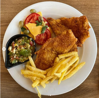 Plat escalope pané