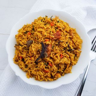 Special Goat Meat Jollof Rice