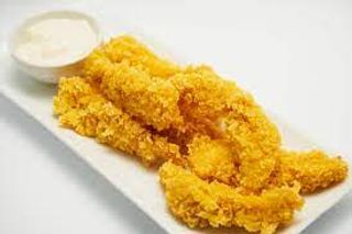 Панирани пилешки хапки с чеснов сос (300г)