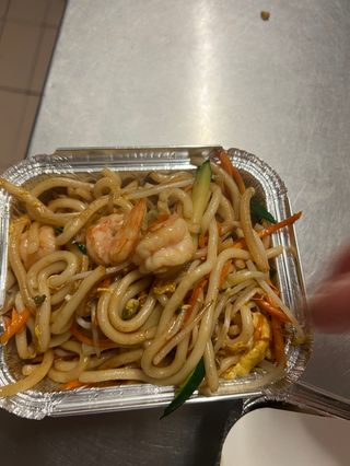 spaghetti udon di misto mare 海鲜乌冬面