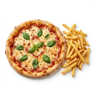 Menú Pizza Con Patatas Y Bebida