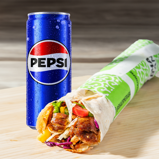 MENIU SHAORMA MIX(Pui-vita-curcan-oaie) CU PEPSI/APA