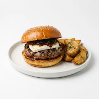 Hamburguesa Con Queso De Cabra