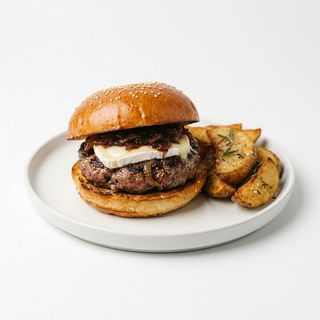 Hamburguesa Con Queso De Cabra