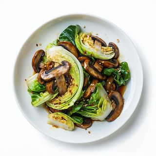 E012 Cavoletto cinese saltato con funghi