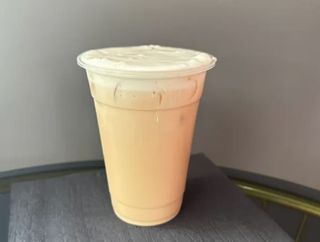 Milke tea con mousse di crema