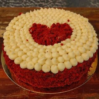 Porción De Tarta De Red Velvet
