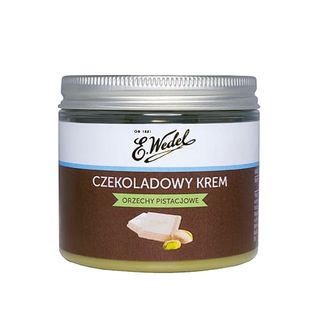 Krem z czekolady białej i orzechów pisatcjowych 200g