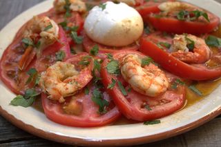 Tomate Con Langostino