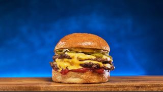 Triple classic smash burger