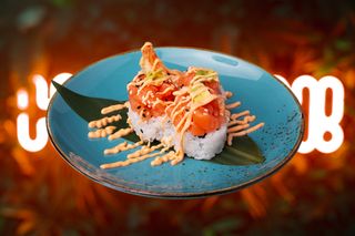 32B.Uramaki ebiten spicy - 4 pezzi