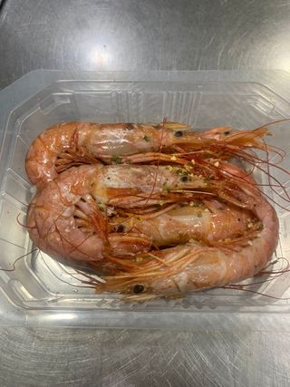 Gambones a la plancha