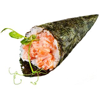 122. Temaki Spicy Salmón (1 Pza.)