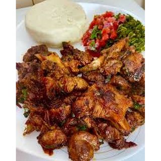 Pork with ugali