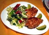 Курица под миндальной корочкой