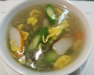 20 Zuppa di granchio con asparagi
