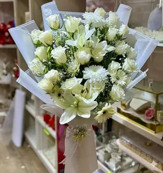 Bouqeut Blanc Chic