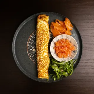 Omletă cu somon