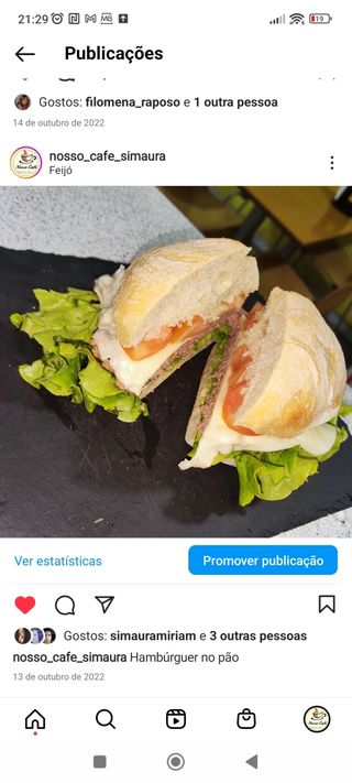 Hambúrguer misto no pão