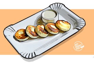 Сирники XXL зі сметаною  та джемом (210/50/30г/7шт)