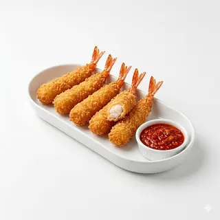 Langostinos Rebozados Con Salsa De Miel (6 Uds.)