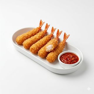 Langostinos Rebozados Con Salsa De Miel (6 Uds.)