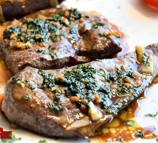 200gr De Foie  Grillé  Au Charbon
