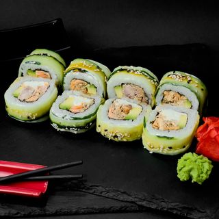 Рол лайт зі смаженим лососем (300г)