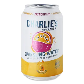 Вода газована Charlie's з соком маракуї з/б (0,33л)