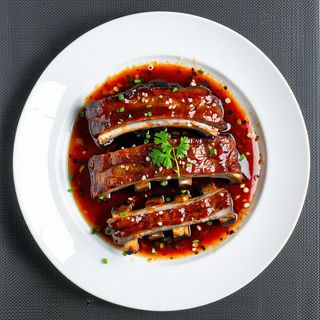 Costine di maiale in salsa agrao dolce