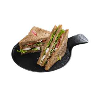 Клаб-сэндвич с лососем