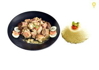 Porc Au Four Grillé Sauté + Attieké 