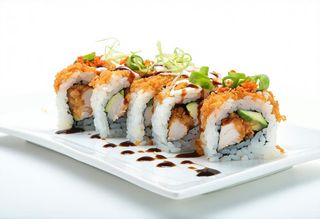 Uramaki chicken roll