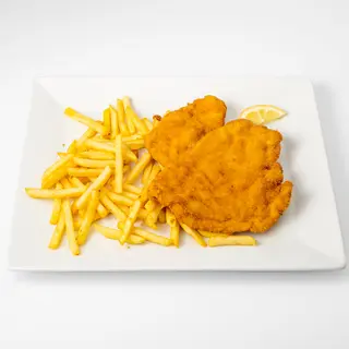 Bečki teleći odrezak + prženi krumpirići + tartar umak