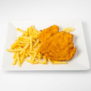 Bečki svinjski odrezak + prženi krumpirići + tartar umak