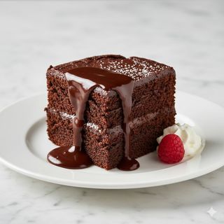 Tarta De Fudge De Chocolate (Porción)