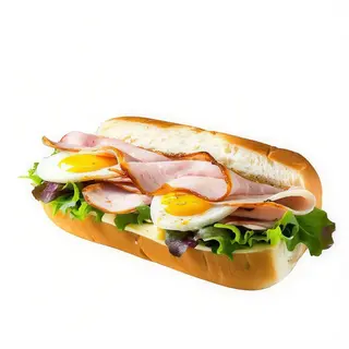 Bocadillo De Pollo Empanado Y Queso