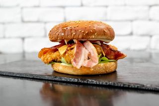 Crispy Burger & Fries