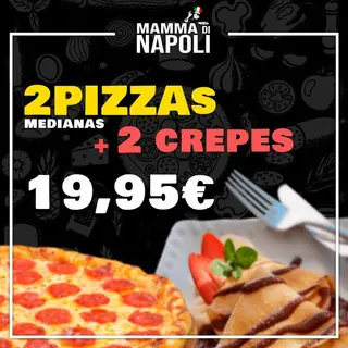Ofertas pizza con crepes