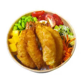 Poke bawl crevette pané