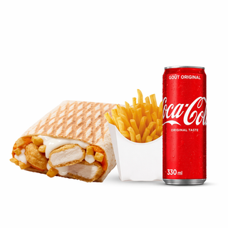 Tacos M poulet avec coca colas