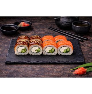 Рол дуо лосось,вугор (280г)