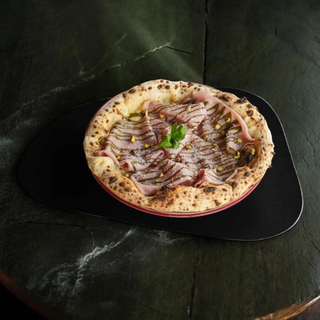 Pizza Mortadella e Pistacchi