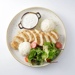 Куриный стейк с соусом